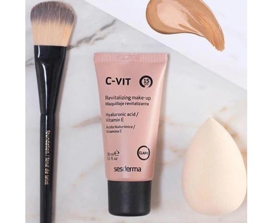 Sesderma Sescouleur C-Vit tone I SPF15 Тональный крем с витамином С тон 01, 30 мл, изображение 4