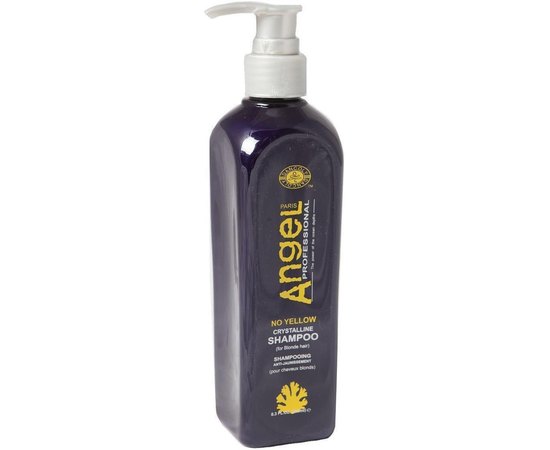Шампунь для нейтрализации желтого пигмента Angel Professional No Yellow Crystalline Shampoo, изображение 3