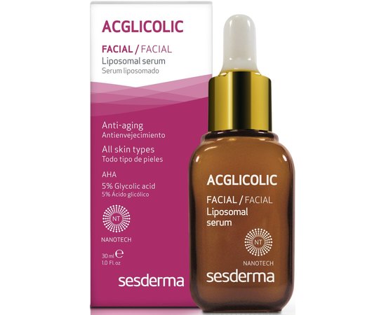 Сыворотка антивозрастная липосомальная Sesderma Acglicolic Classic Liposomal Serum, 30 ml, изображение 3