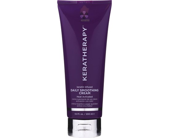 Термозащитный крем разглаживающий для волос с кератином Keratherapy Daily Smoothing Cream, 200 ml