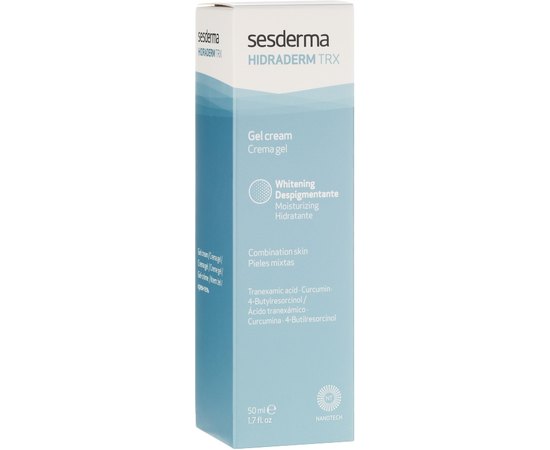 Увлажняющий крем-гель с отбеливающим эффектом Sesderma Hidraderm TRX Crema Gel, 50 ml, изображение 3