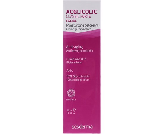 Увлажняющий крем-гель Sesderma Acglicolic 20 Moisturizing Cream Gel, 50 ml, изображение 2