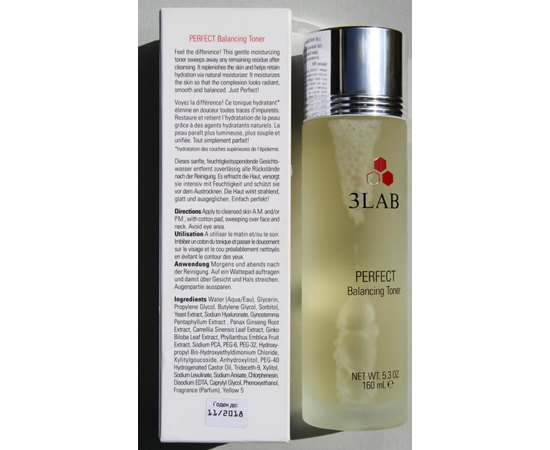 Увлажняющий тоник для кожи лица 3Lab Perfect Balancing Toner, 160 ml, изображение 3