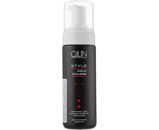 Аква мусс для укладки средней фиксации  Ollin Professional Aqua Mousse Medium, 150 ml