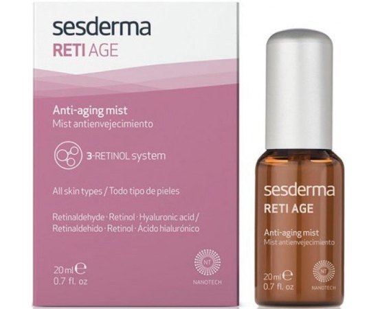 Антивозрастной мист для лица Sesderma Reti-Age Facial Antiaging Mist 3-Retinol System, 30 ml, изображение 5