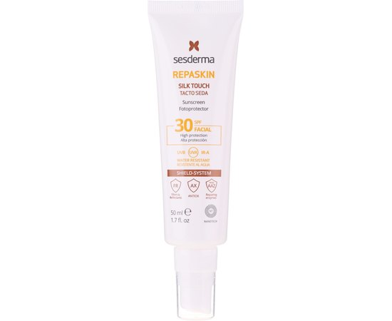 Cолнцезащітний протектор для особи Sesderma Repaskin Silk Touch Sunscreen Fotoprotector SPF30, 50 ml, фото _ab__is.image_number.default