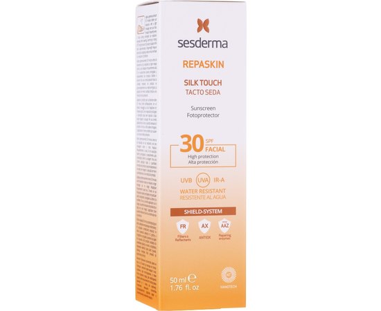 Cолнцезащітний протектор для особи Sesderma Repaskin Silk Touch Sunscreen Fotoprotector SPF30, 50 ml, фото _ab__is.image_number.default