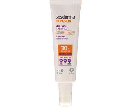 Cолнцезащітний протектор для особи Sesderma Repaskin Silk Touch Sunscreen Fotoprotector SPF30, 50 ml, фото 