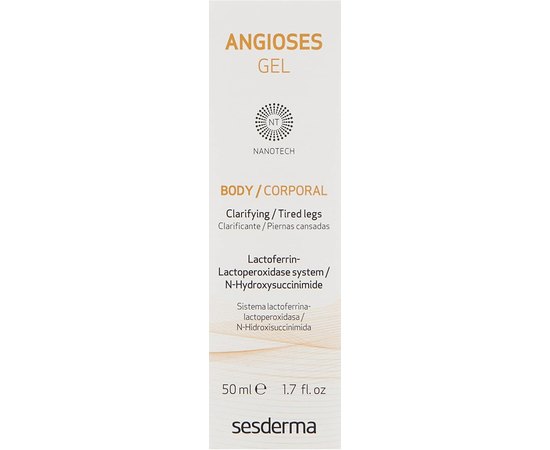 Гель для лица Sesderma Nanotech Angioses Gel, 50 ml, изображение 3