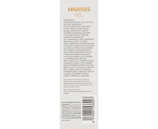 Гель для лица Sesderma Nanotech Angioses Gel, 50 ml, изображение 4