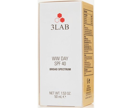 Крем для лица дневной Без морщин 3Lab WW Day Cream SPF 40, 50 ml, изображение 2
