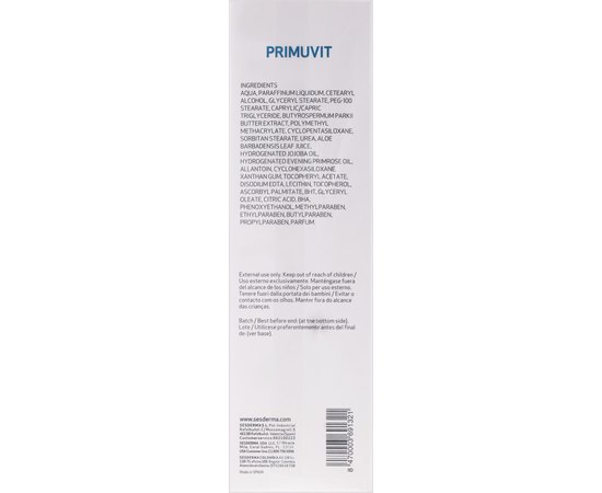 Крем для лица и тела Sesderma Primuvit Cream, 200 ml, изображение 3