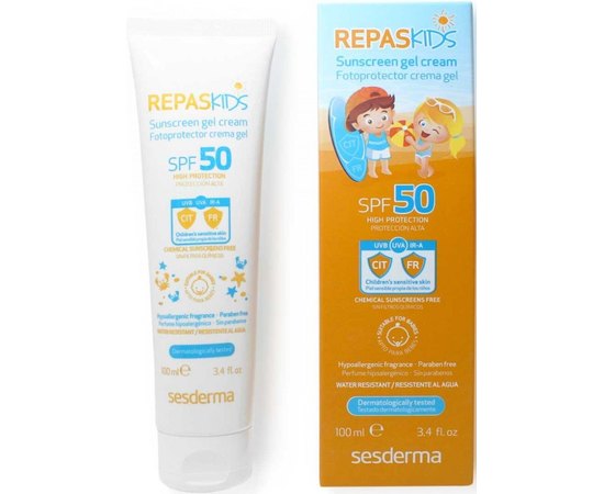 Sesderma Repaskids Cream Gel SPF50 + Дитячий сонцезахисний крем-гель, 100 мл, фото _ab__is.image_number.default