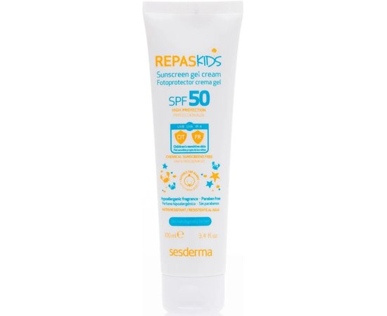 Sesderma Repaskids Cream Gel SPF50 + Дитячий сонцезахисний крем-гель, 100 мл, фото _ab__is.image_number.default