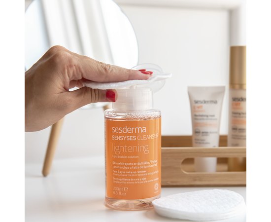Липосомальный лосьон для снятия макияжа Sesderma Sensyses Cleanser Lightening, изображение 3