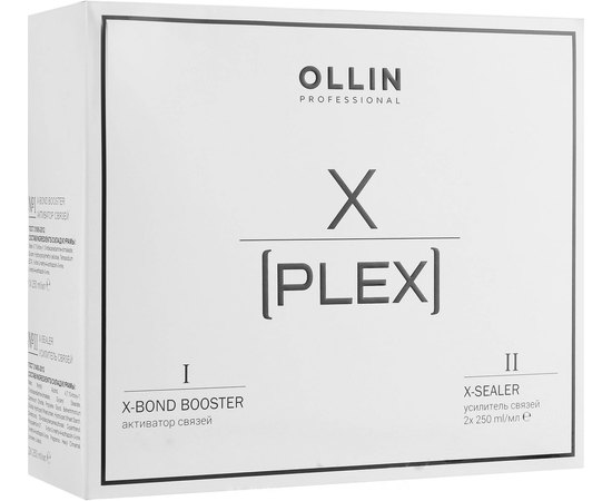 Набор для сохранения здоровья волос Ollin Professional X-Plex №1 X-Bond Booster + №2 X-Sealer, 3x250 ml