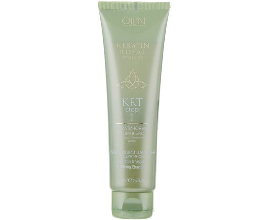 Очищающий шампунь с кератином Ollin Professional Keratine Royal Treatment Shampoo, 100 ml