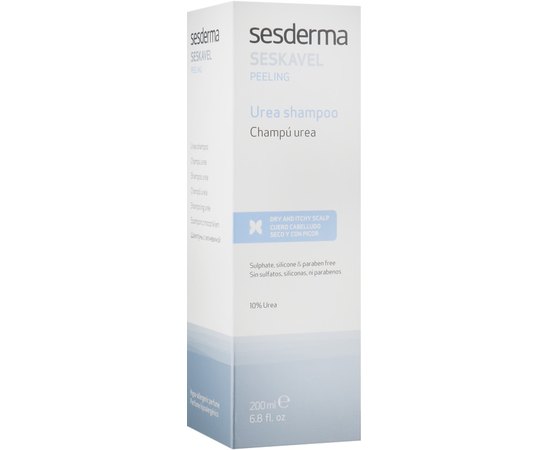 Sesderma Seskavel Urea Shampoo Отшелушивающий очищающий шампунь з уреа 10%, 200 мл, фото _ab__is.image_number.default