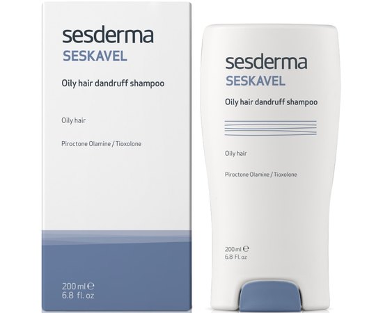 Шампунь против перхоти для жирных волос Sesderma Seskavel Oily Hair Dandruff Control Shampoo, 200 ml, изображение 3