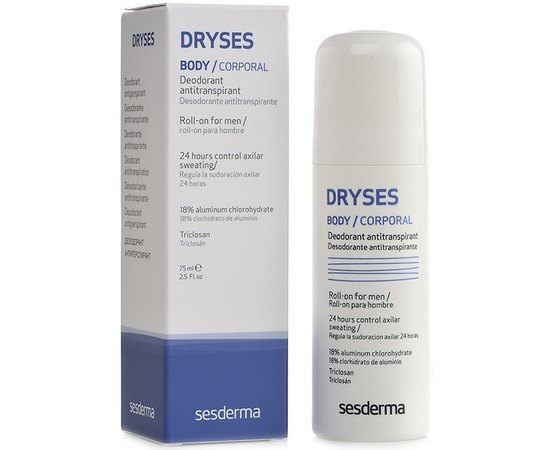 Sesderma Dryses Deodorant for Men Кульковий дезодорант для чоловіків, 75 мл, фото _ab__is.image_number.default