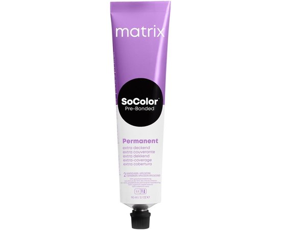 Стойкая крем-краска 100 % закрашивание седины Matrix Socolor Extra Coverage, 90 ml, изображение 2