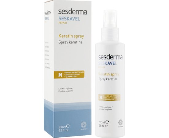 Восстанавливающий спрей с кератином Sesderma Seskavel Repair Keratin Spray, 200 ml