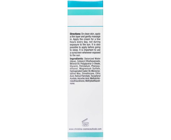 Активный крем восстанавливающий и омолаживающий для лица Christina Retinol E Active Cream, 30 ml, изображение 3