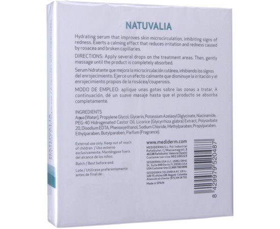 Ампулы с антикуперозным эффектом Sesderma Natuvalia Anticouperosis, 5x2 ml, изображение 3
