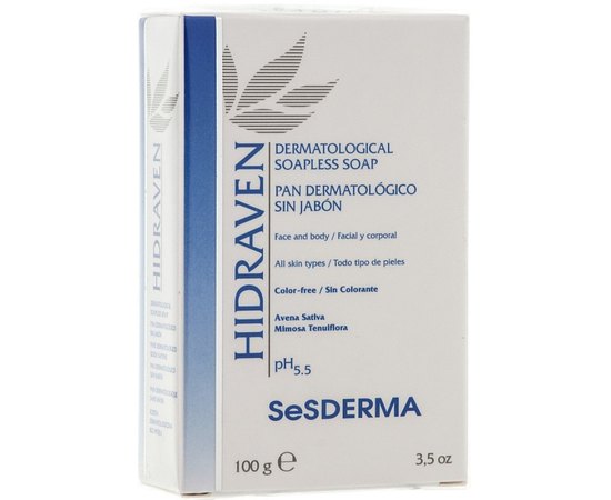 Дерматологическое мыло Sesderma Hidraven Dermatological Bar, 100 g, изображение 7