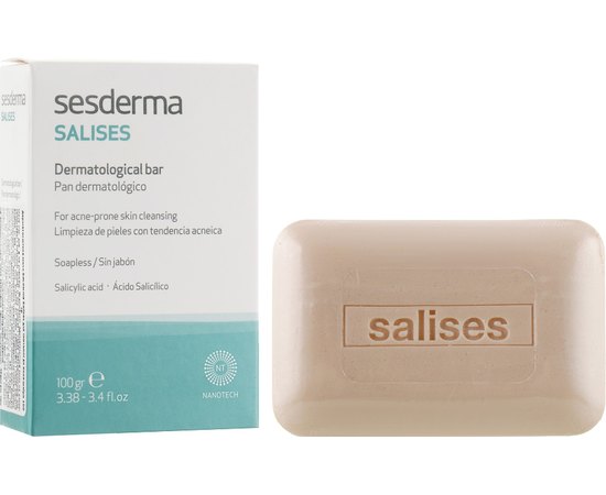 Sesderma Salises Dermatological Bar Дерматологічне мило, 100 мл, фото 