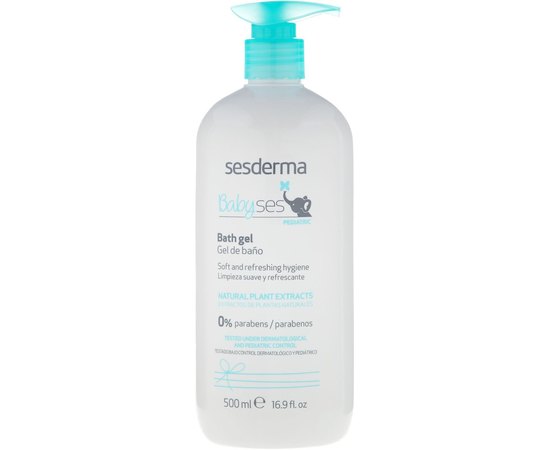 Гель для душа детский увлажняющий Sesderma Babyses Bath gel, 500 ml