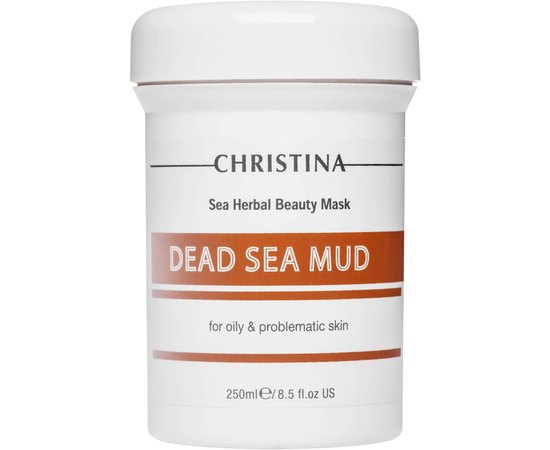 Грязевая маска для жирной кожи Christina Sea Herbal Beauty Dead Sea Mud Mask, 250 ml