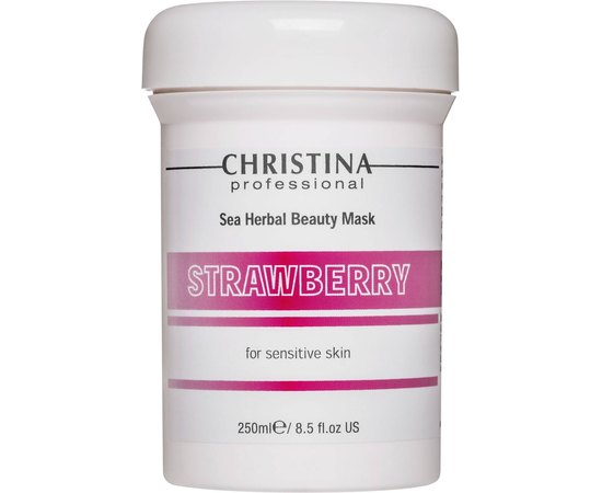 Клубничная маска красоты для нормальной кожи Christina Sea Herbal Beauty Mask Strawberry, изображение 4