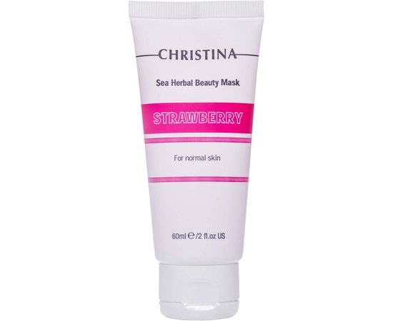 Клубничная маска красоты для нормальной кожи Christina Sea Herbal Beauty Mask Strawberry, изображение 3