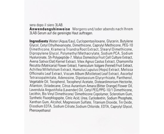 Крем для лифтинга кожи лица 3Lab Moisturizer M Face Cream Ultimate Lift, 60 ml, изображение 5