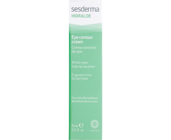Крем-контур вокруг глаз Sesderma Hidraloe Eye Contour Cream, 15 ml, изображение 3