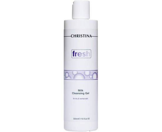 Молочный очищающий гель  для сухой и нормальной кожи Christina Fresh Milk Cleansing Gel, 300 ml, изображение 2