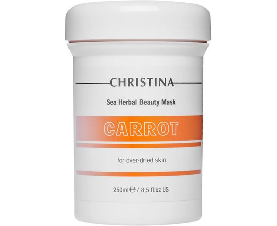 Морковная маска красоты для пересушенной кожи Christina Sea Herbal Beauty Mask Carrot, 250 ml