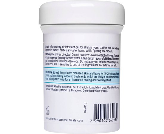 Натуральный гель алоэ вера для всех типов кожи Christina Natural Aloe Vera Gel, 250 ml, изображение 2