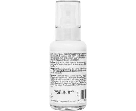 Christina Wish Eyes & Neck Lifting Serum Омолоджуюча сироватка для шкіри повік і шиї, 30 мл, фото _ab__is.image_number.default