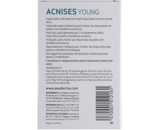 Sesderma Acnises Young Roll-on себорегулирующее коректор, 4 мл, фото _ab__is.image_number.default