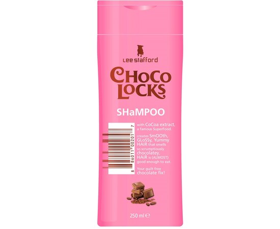 Шампунь для гладкого волосся з екстрактом какао Lee Stafford Choco Locks Shampoo, 250 ml, фото _ab__is.image_number.default