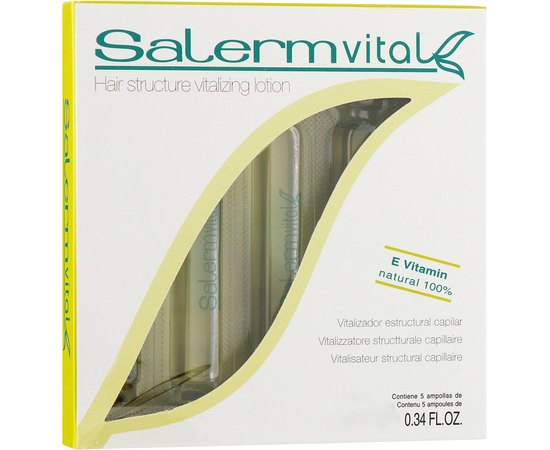 Salerm Vital Ампули для пошкодженого волосся, 5x10 мл, фото 