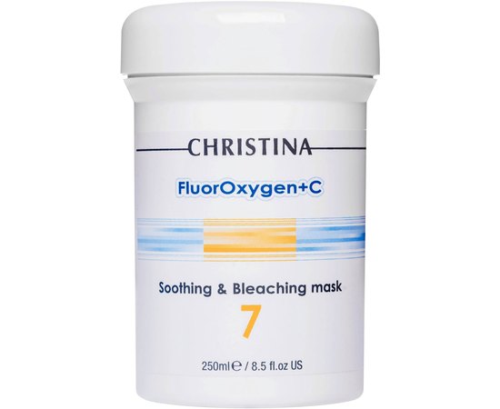 Chrisrina FluorOxygen + C Soothing and Bleaching Флюроксіджен заспокійлива і осветляющая маска, 250мл, фото 