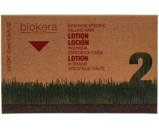 Интенсивный лосьон в ампулах Salerm Biokera Locion Anticaida Intensiva, 6x10 ml