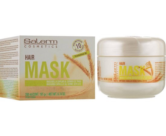 Маска на основе протеинов пшеницы Salerm Mascarilla Capilar, изображение 2