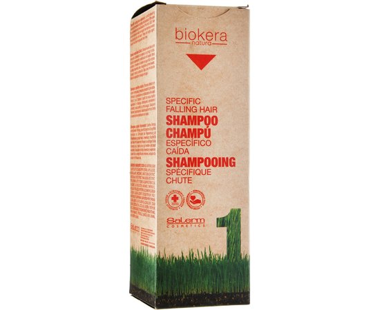 Шампунь против выпадения волос Salerm Biokera Champu Anticaida, 300 ml, изображение 2