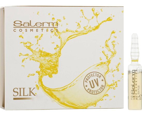 Salerm Silk Plus Засіб для захисту волосся і шкіри голови, 12x5 мл, фото 