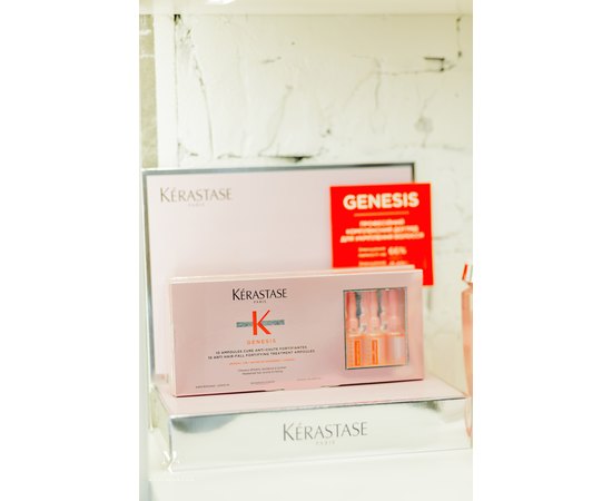 Ампулы для укрепления склонных к выпадению волос Kerastase Genesis Anti Hair-Fall Fortifying Treatment Ampoules, 10x6 ml, изображение 7