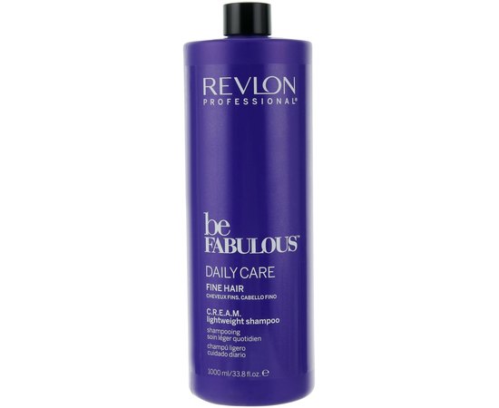 Легкий шампунь для тонких волос Revlon Professional Be Fabulous Fine C.R.E.A.M. Lightweight Shampoo, изображение 2